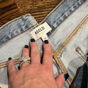 Agolde cross cross straight jeans